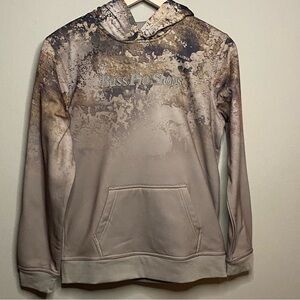 Bass Pro Shops Hoodie Boys Medium Camo Gradient Long Sleeve Spell Out Pockets